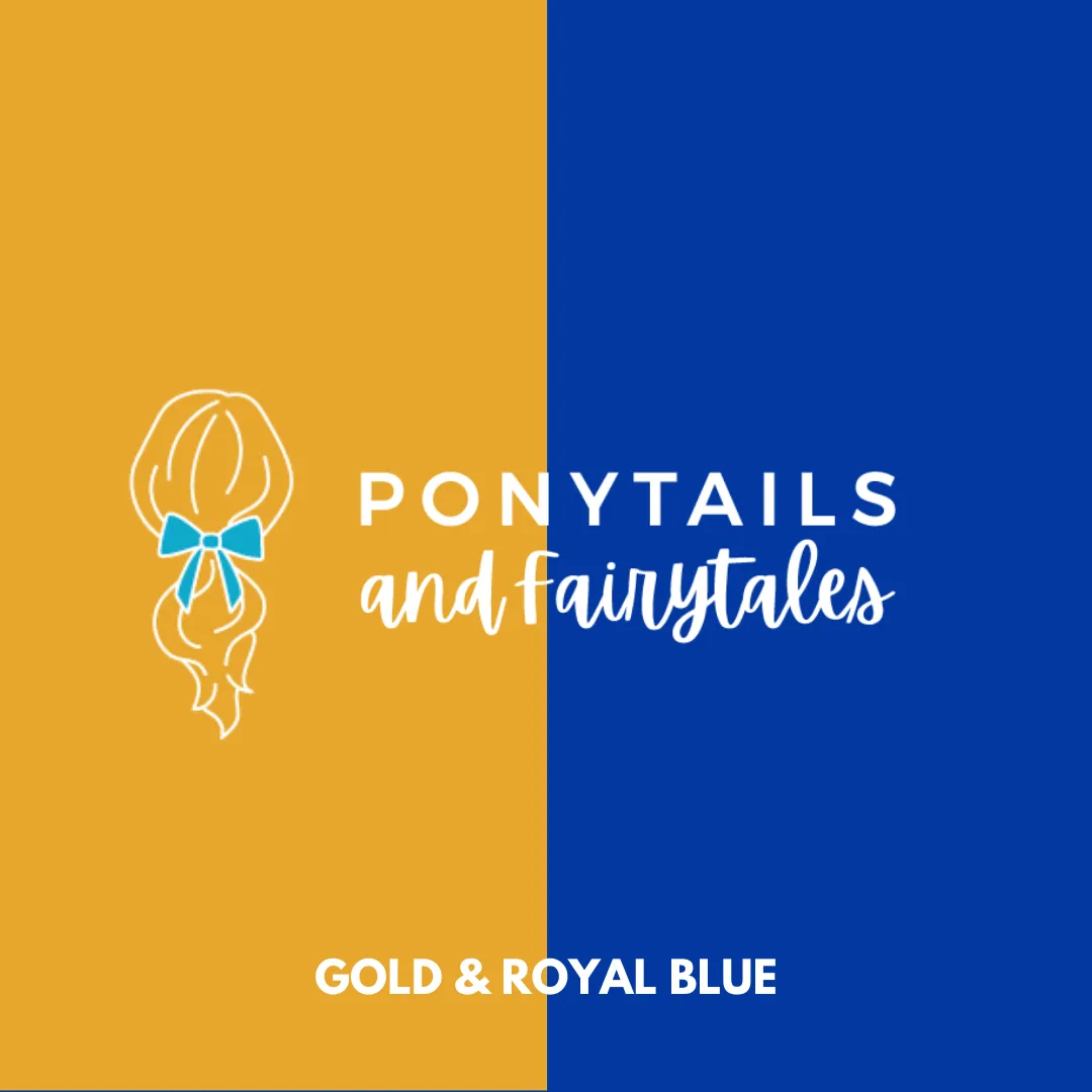 Royal Blue & Gold Hair Accessories