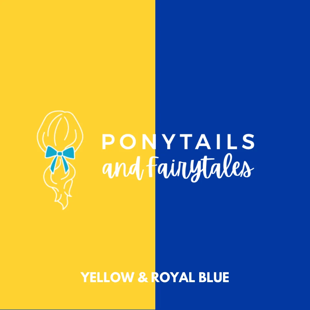 Royal Blue & Yellow Hair Accessories