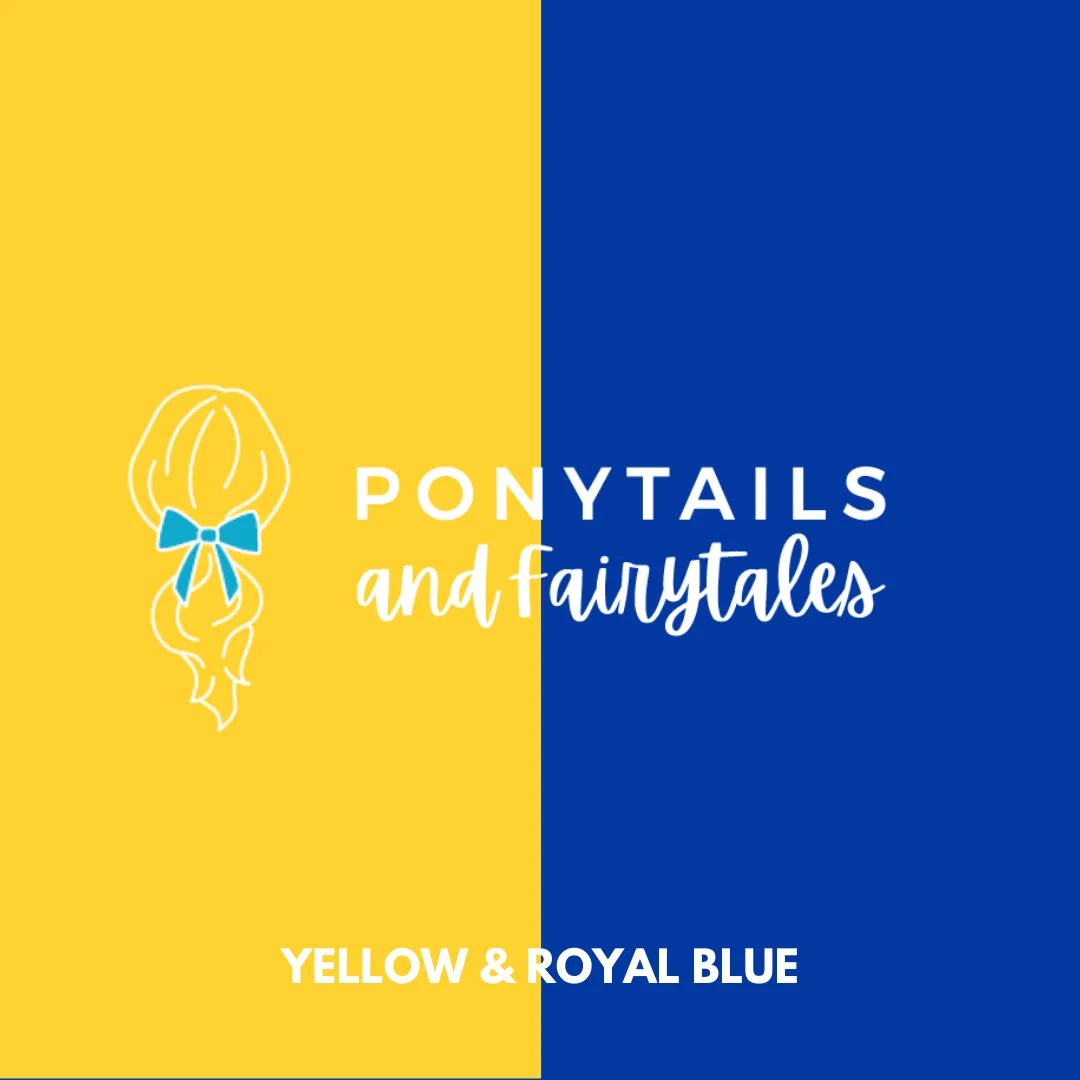 Royal Blue & Yellow Hair Accessories