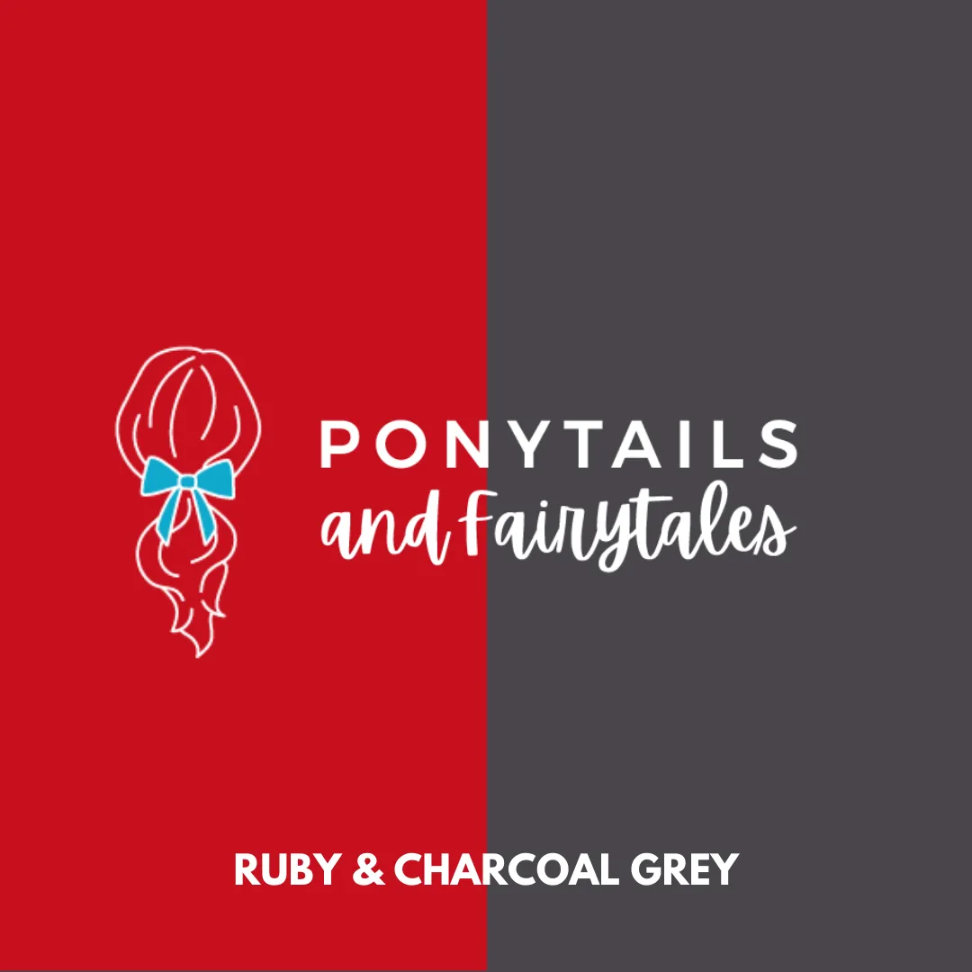 Ruby & Charcoal Grey Hair Accessories