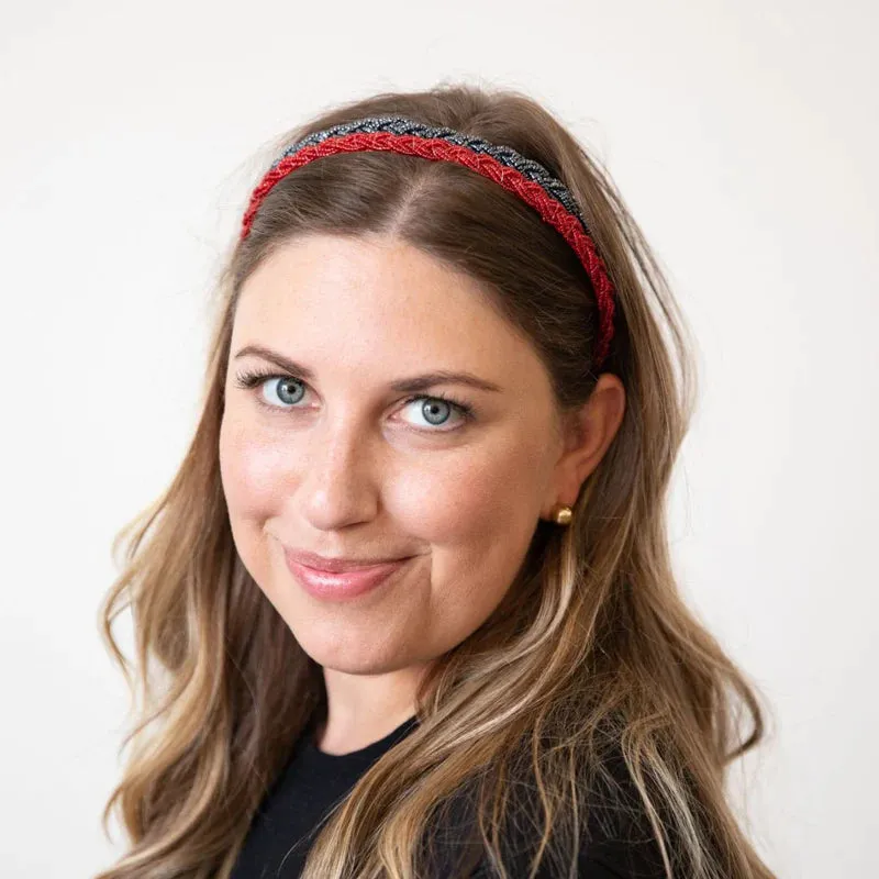 Ruby Red Rush Beaded Headband | Headbands of Hope