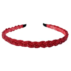 Ruby Red Rush Beaded Headband | Headbands of Hope