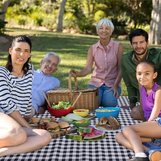 RUIBOLU Large Picnic Blanket Beach Blankets, 80''x80'' Picnic Mat Waterproof