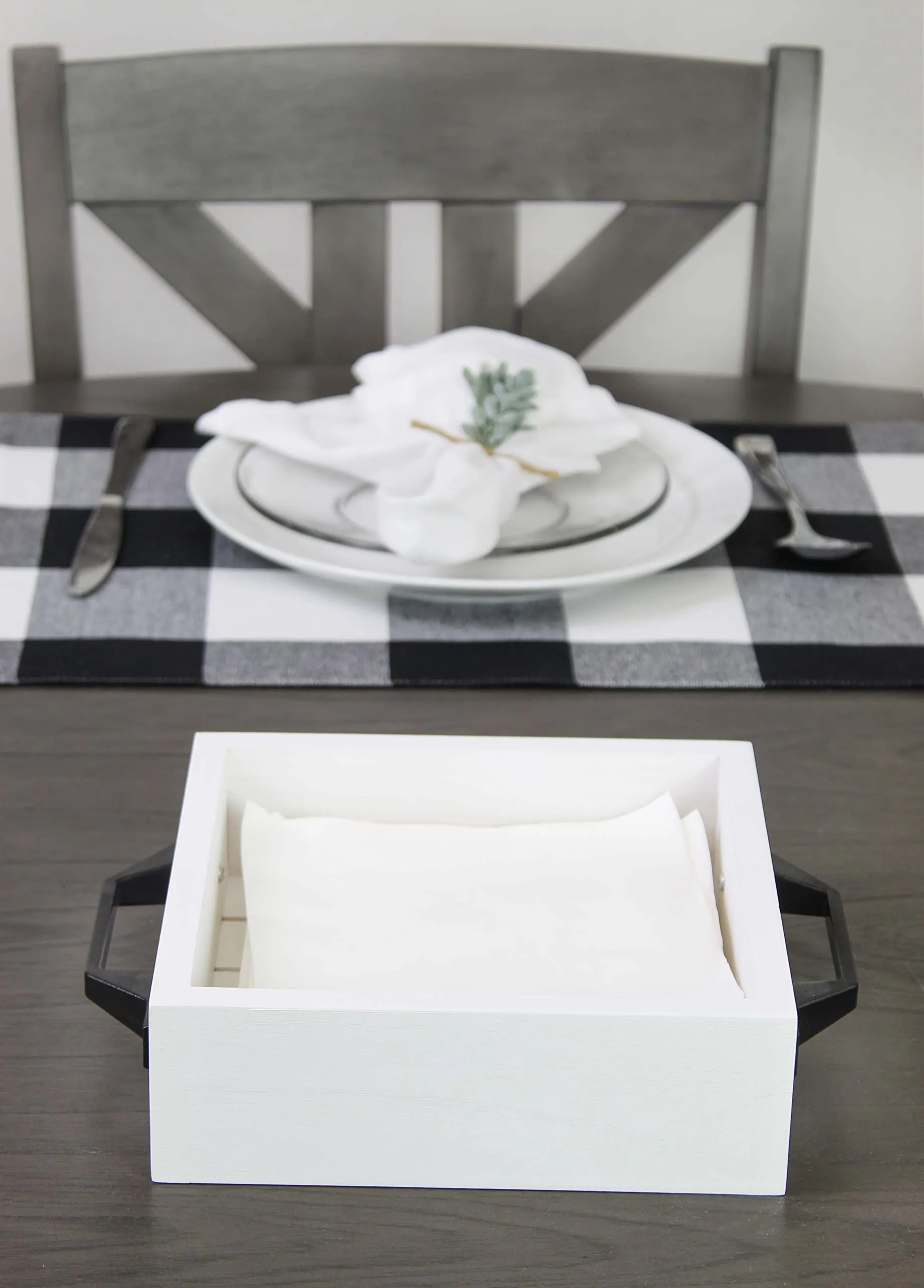 Rustic Wooden Napkin Holder/Organizer (Case of 10)