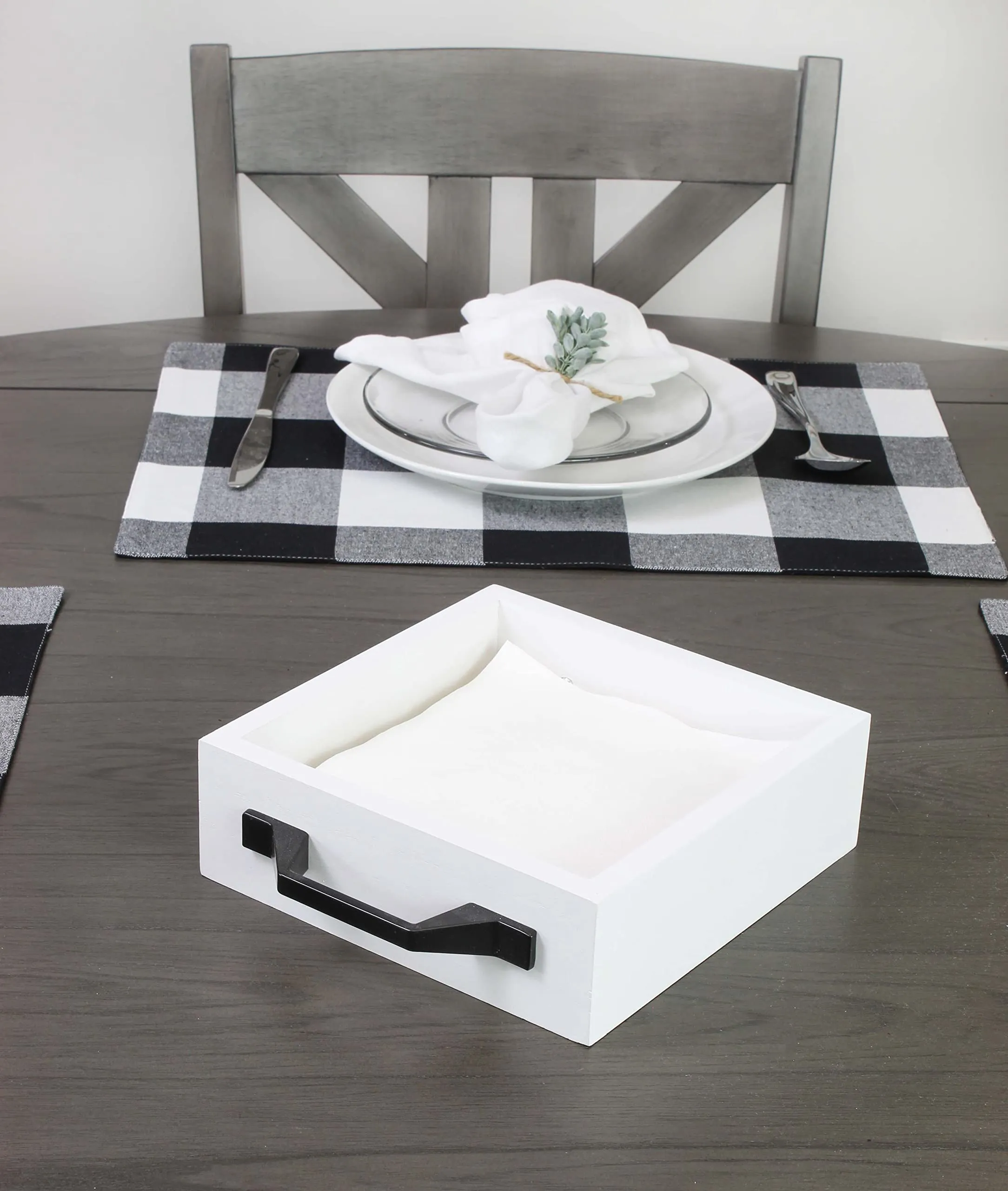 Rustic Wooden Napkin Holder/Organizer (Case of 10)