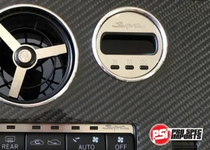 S1 Clock Stainless Steel Face Plate with 'Supra' logo