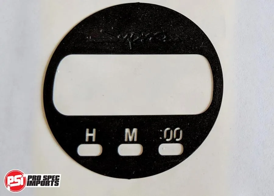 S1 Clock Stainless Steel Face Plate with 'Supra' logo