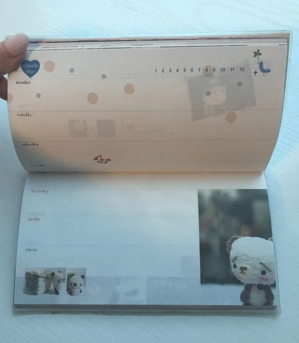 Sad Teddy Bear Daily Planner Scheduler - Undated Journal