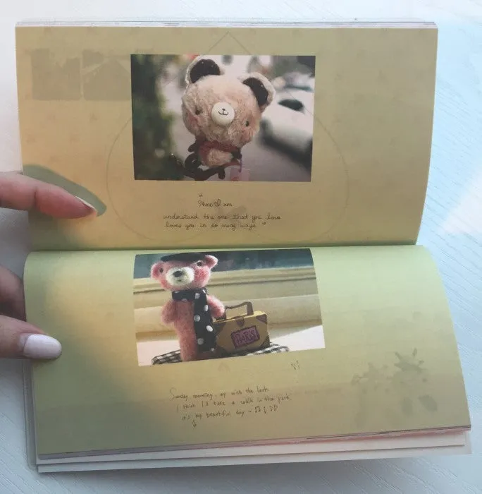 Sad Teddy Bear Daily Planner Scheduler - Undated Journal