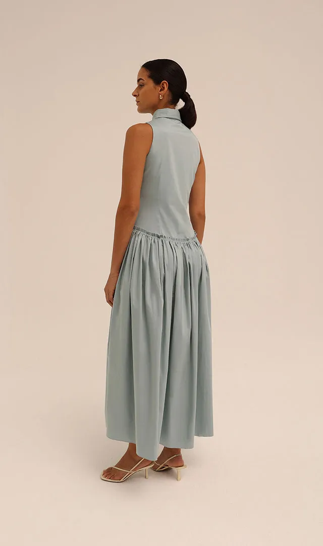 Sama Shirt Dress in Blue
