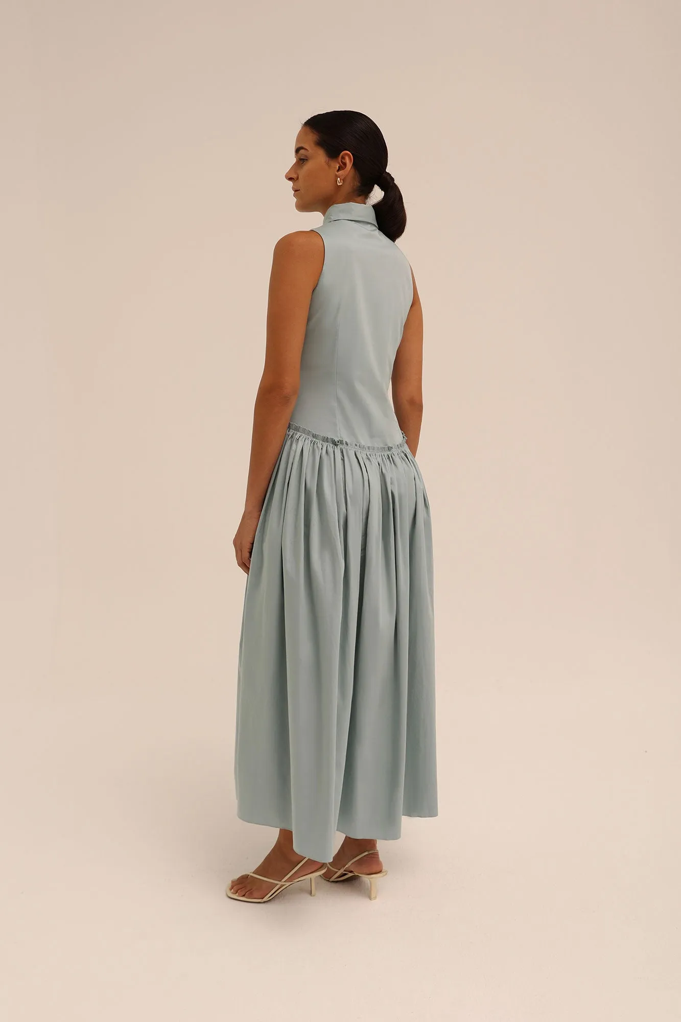 Sama Shirt Dress in Blue