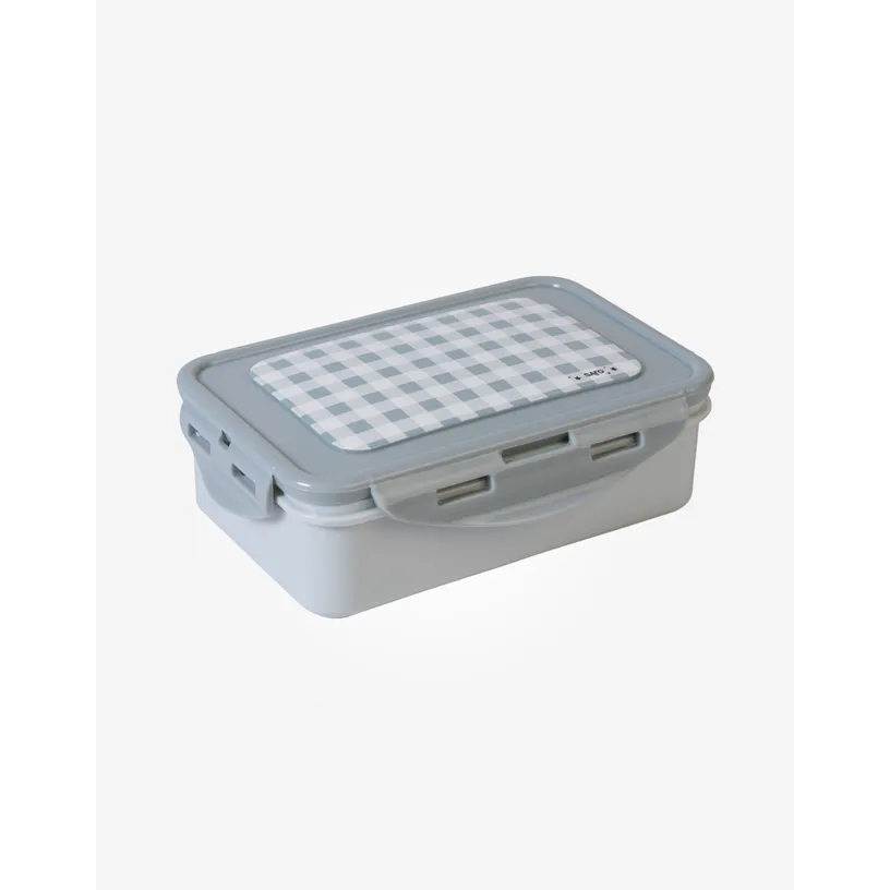Saro Baby Lunch Box Container - Gray Check