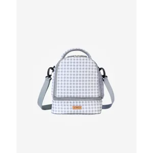 Saro Baby Thermal Lunch Bag - Gray Check