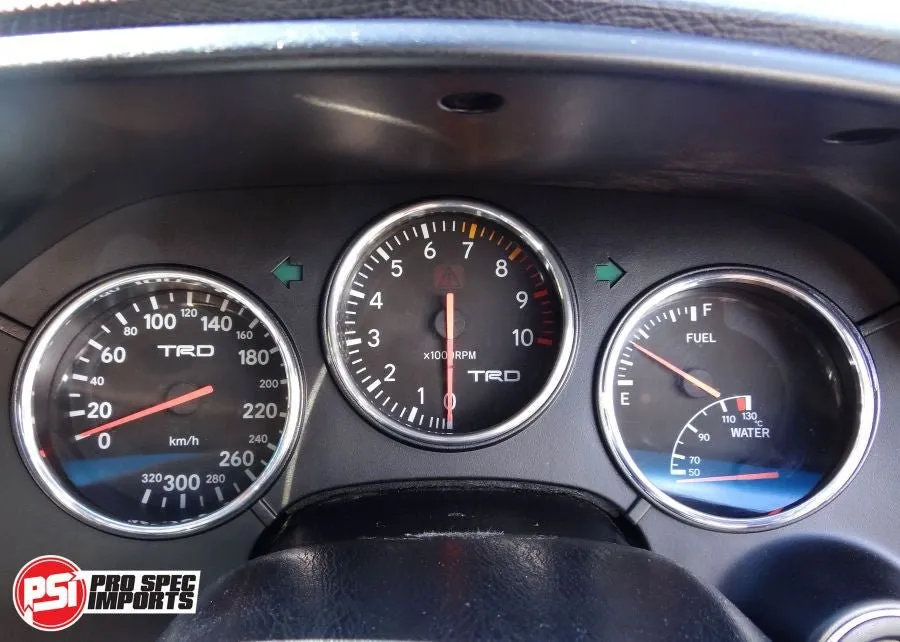 Series 1 Supra Gauge Cluster 3pc Chrome Dash Ring Set - Years '93 to '96
