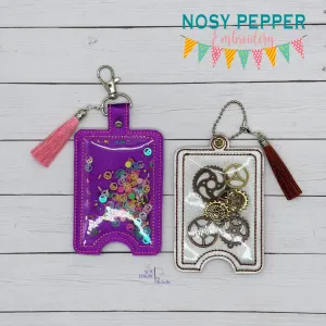 Shaker lanyard card case machine embroidery design (eyelet and snap tab designs included) DIGITAL DOWNLOAD