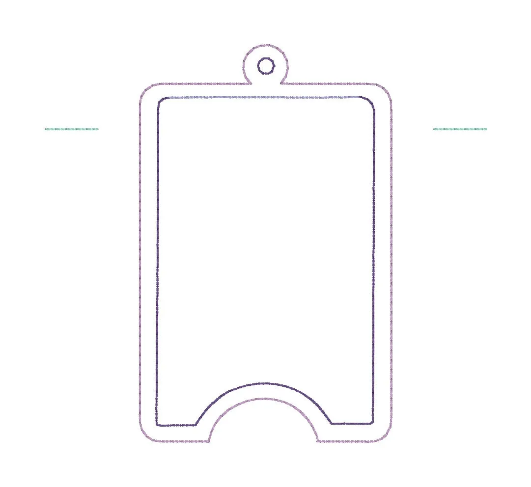 Shaker lanyard card case machine embroidery design (eyelet and snap tab designs included) DIGITAL DOWNLOAD
