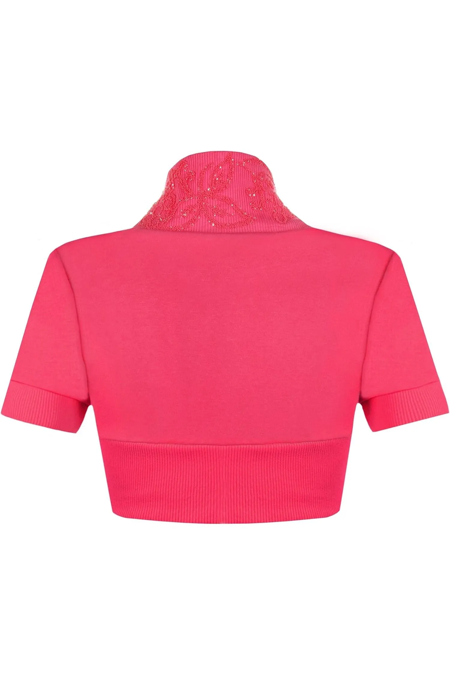 Short Sleeve Beaded Shrug