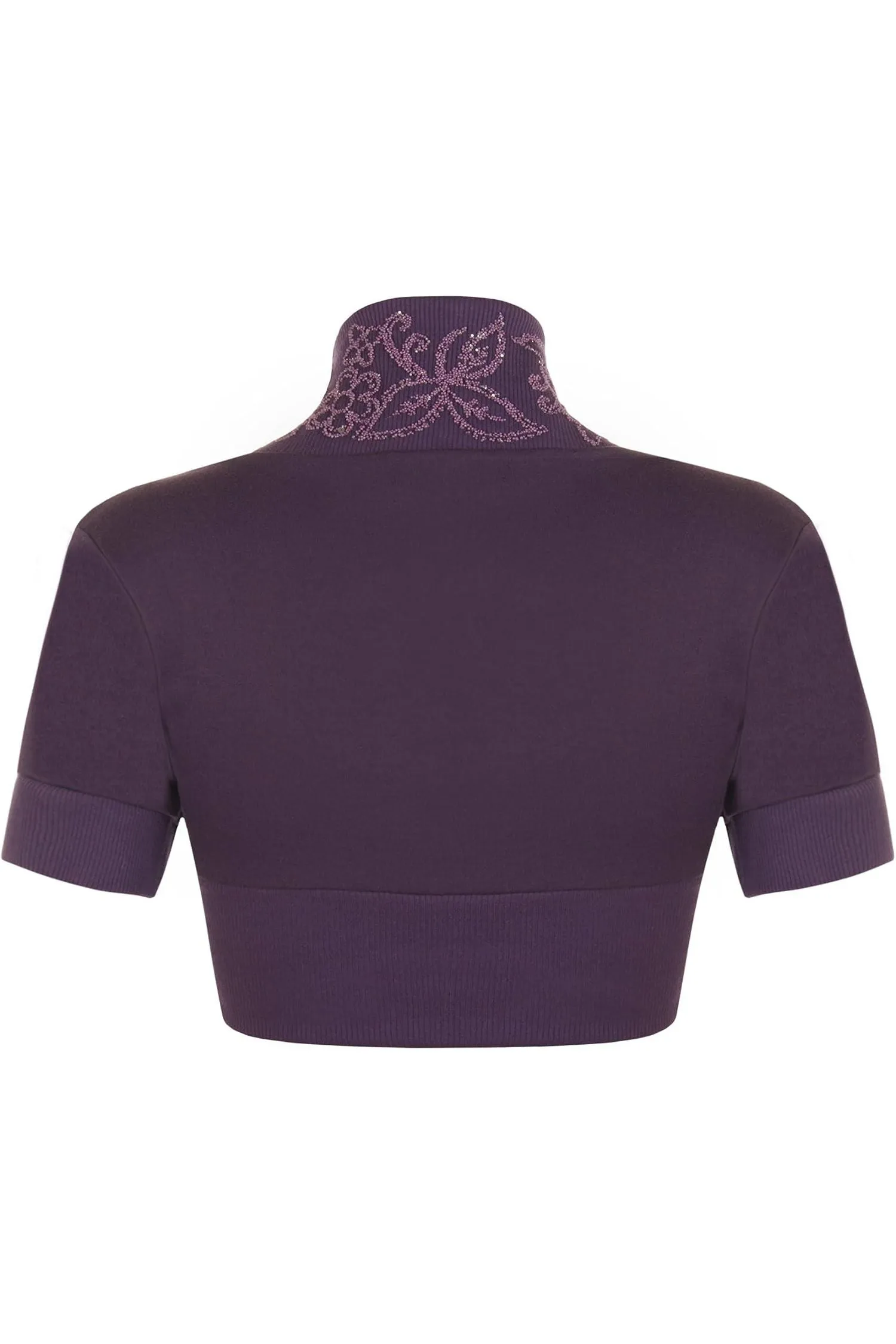 Short Sleeve Beaded Shrug