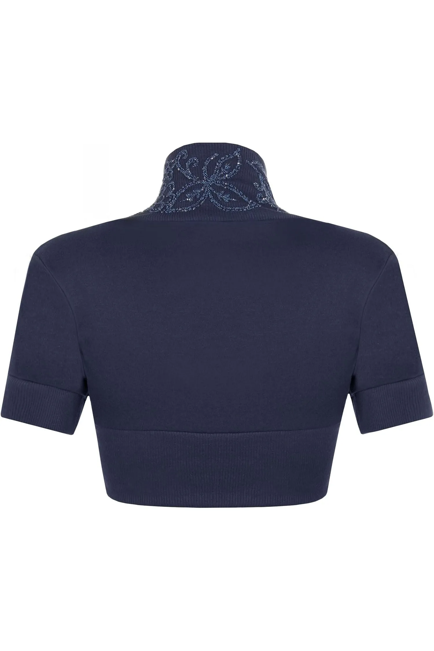 Short Sleeve Beaded Shrug