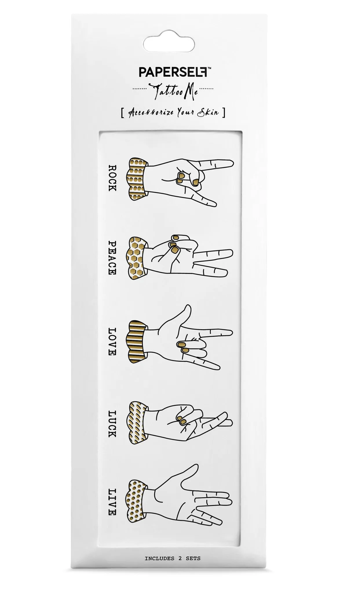 Sign Language Temporary Tattoo