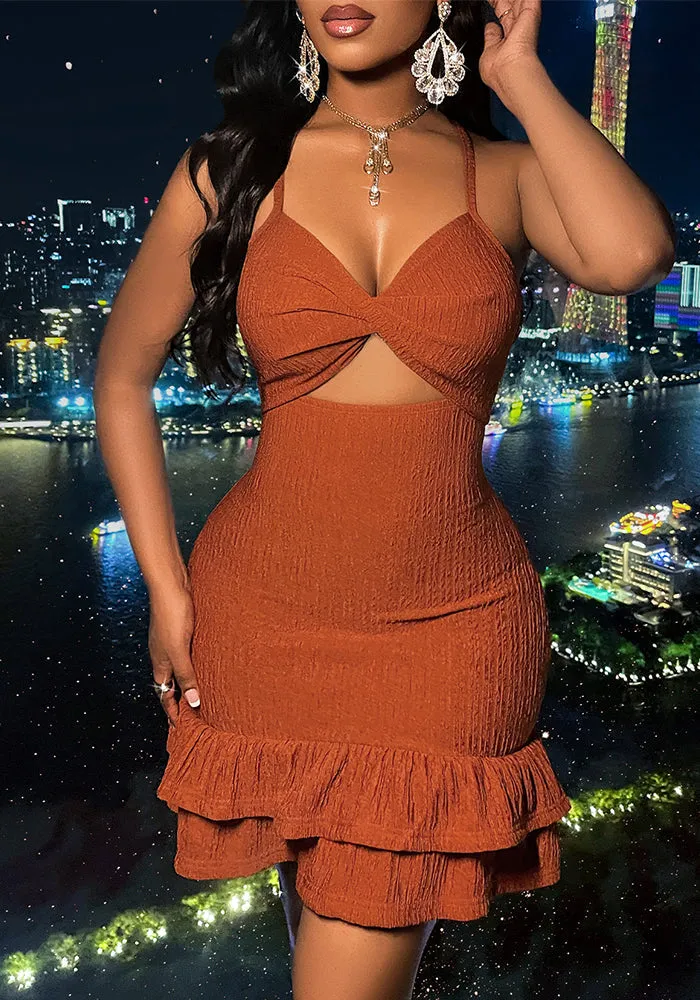 Sleek and Sexy V-Neck Strap Bodycon Dress