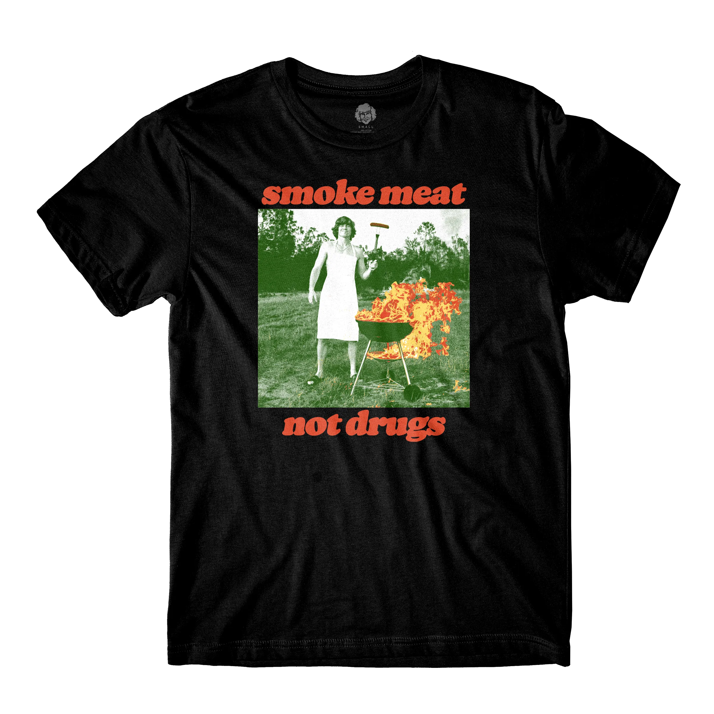 Smoke Meat Not Drugs Black Tee