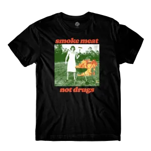 Smoke Meat Not Drugs Black Tee