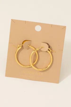 Smooth 29MM Gold Hoop Earring