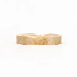 Square 4mm Hammered Band