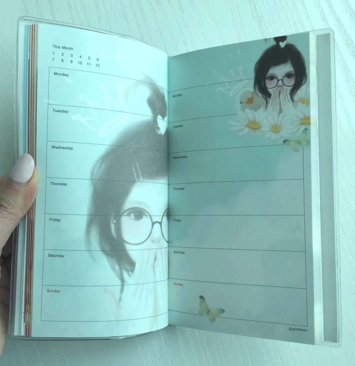 Stay with me Daily Planner Scheduler from Pinkfoot Korea