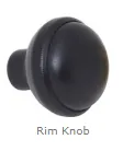 Sterling Black 45mm Rim Knob