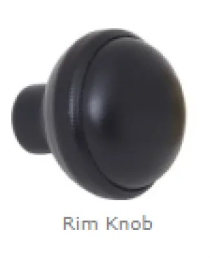 Sterling Black 45mm Rim Knob