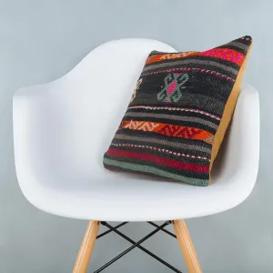 Striped Multiple Color Kilim Pillow Cover 16x16 6882
