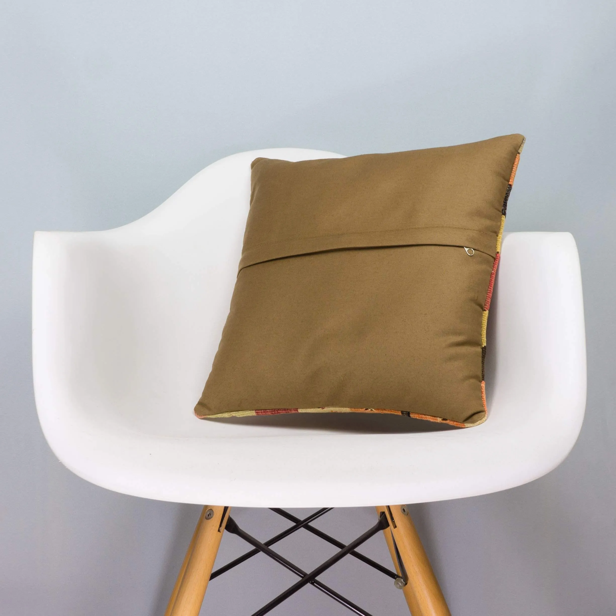 Striped Multiple Color Kilim Pillow Cover 16x16 6882