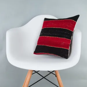 Striped Multiple Color Kilim Pillow Cover 16x16 7473