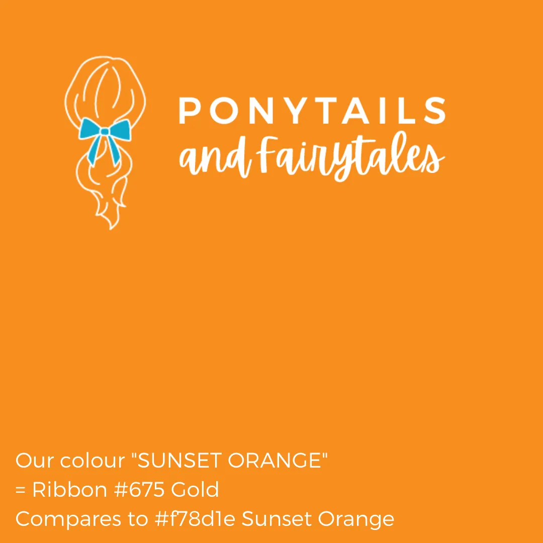 Sunset Orange Hair Accessories