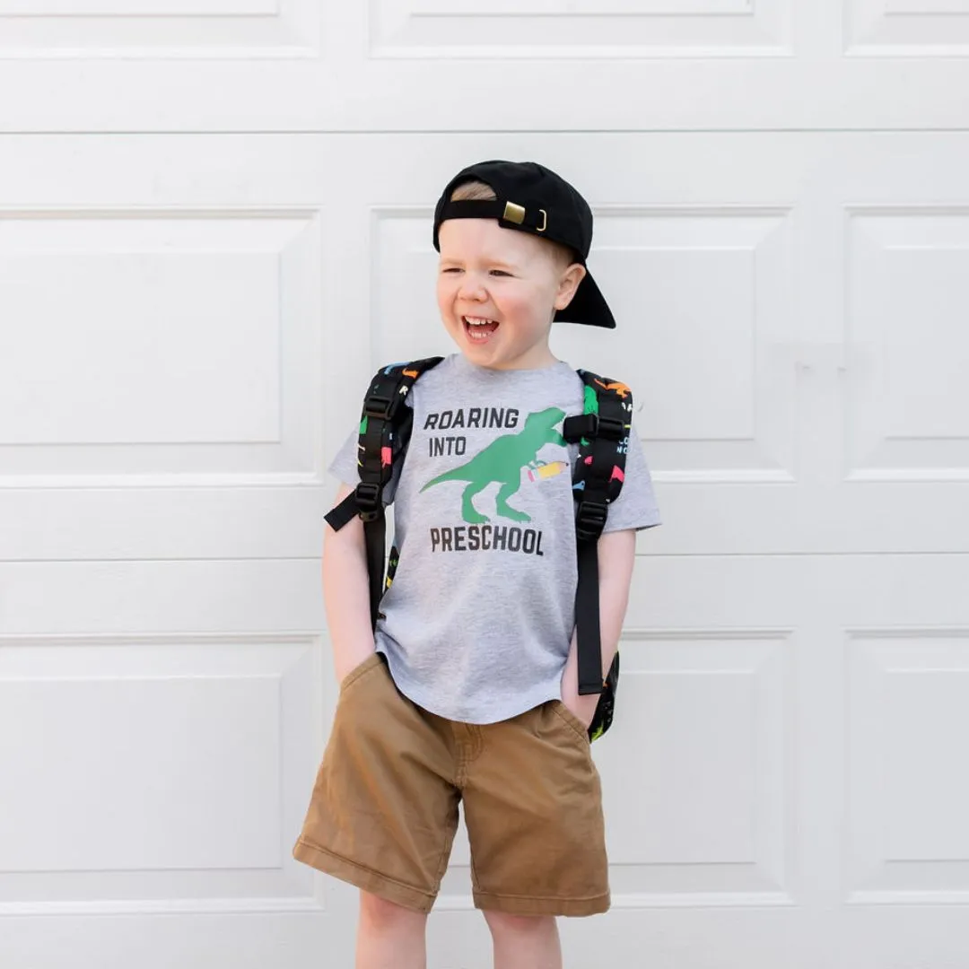 Sweet Wink Roaring Into Preschool S/S Gray Tee