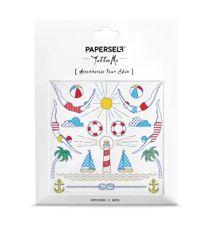 Swimmer Metallic Temporary Tattoo