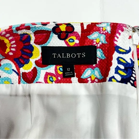 Talbots Persian WT Skirt Paisley Floral - Size 12