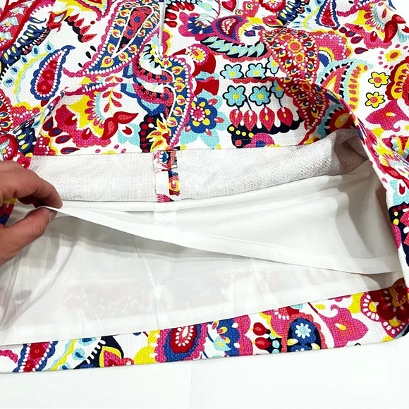 Talbots Persian WT Skirt Paisley Floral - Size 12