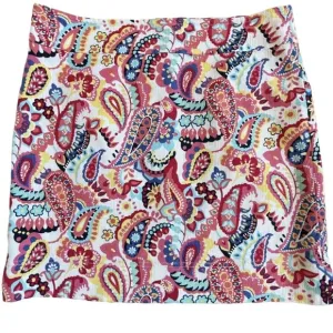 Talbots Persian WT Skirt Paisley Floral - Size 12
