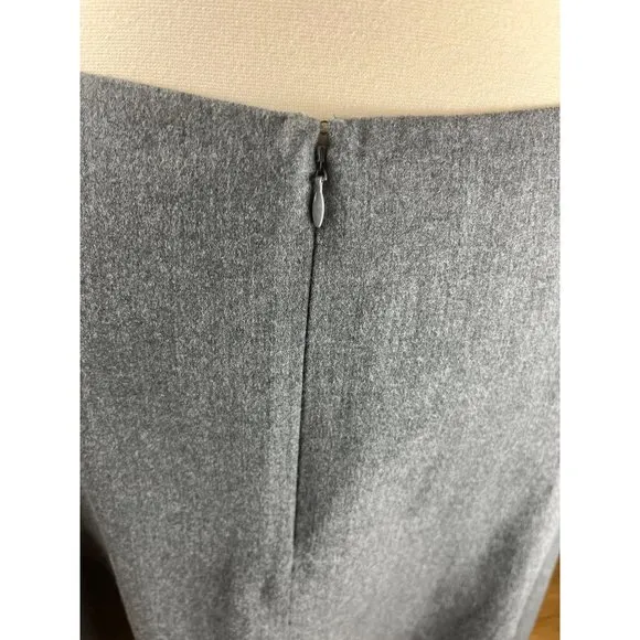 Talbot’s Wool Grey A-Line Knee Length Skirt, Women’s Size 16