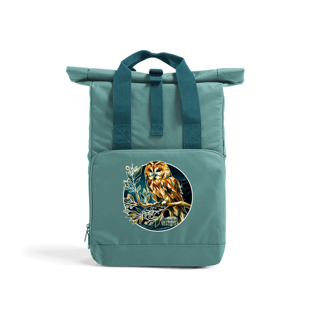 Tawny Owl Recycled Roll-Top Backpack
