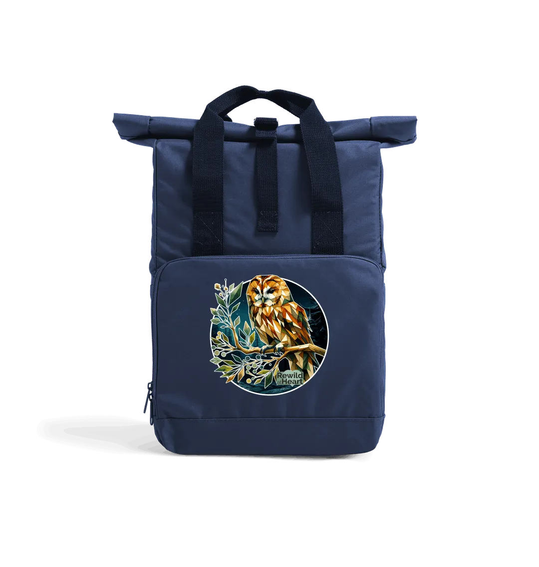 Tawny Owl Recycled Roll-Top Backpack