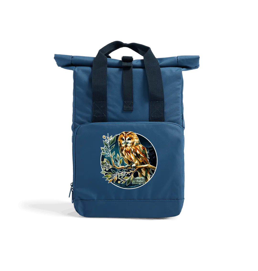 Tawny Owl Recycled Roll-Top Backpack