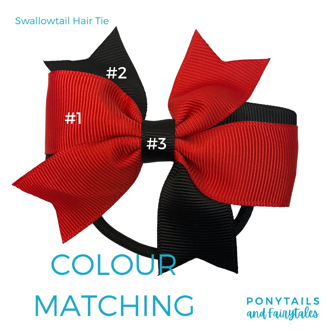 Teal & Navy & White Hair Accessories