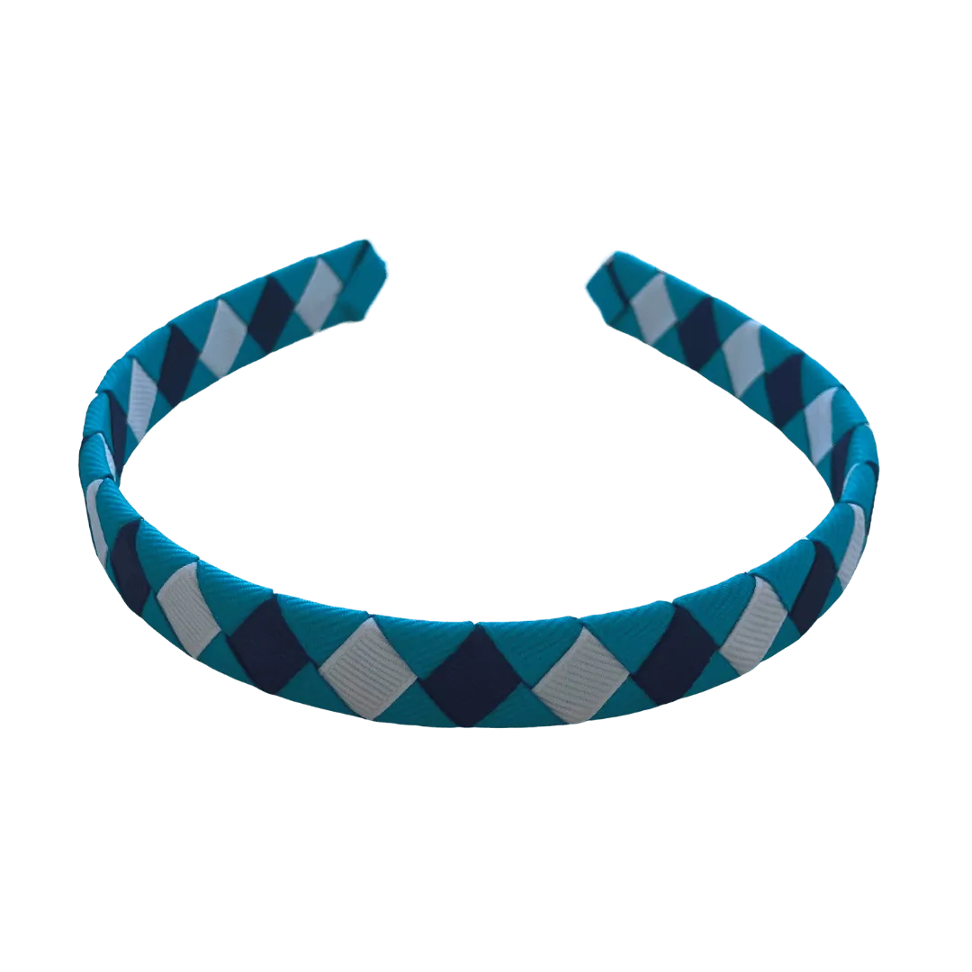 Teal & Navy & White Hair Accessories