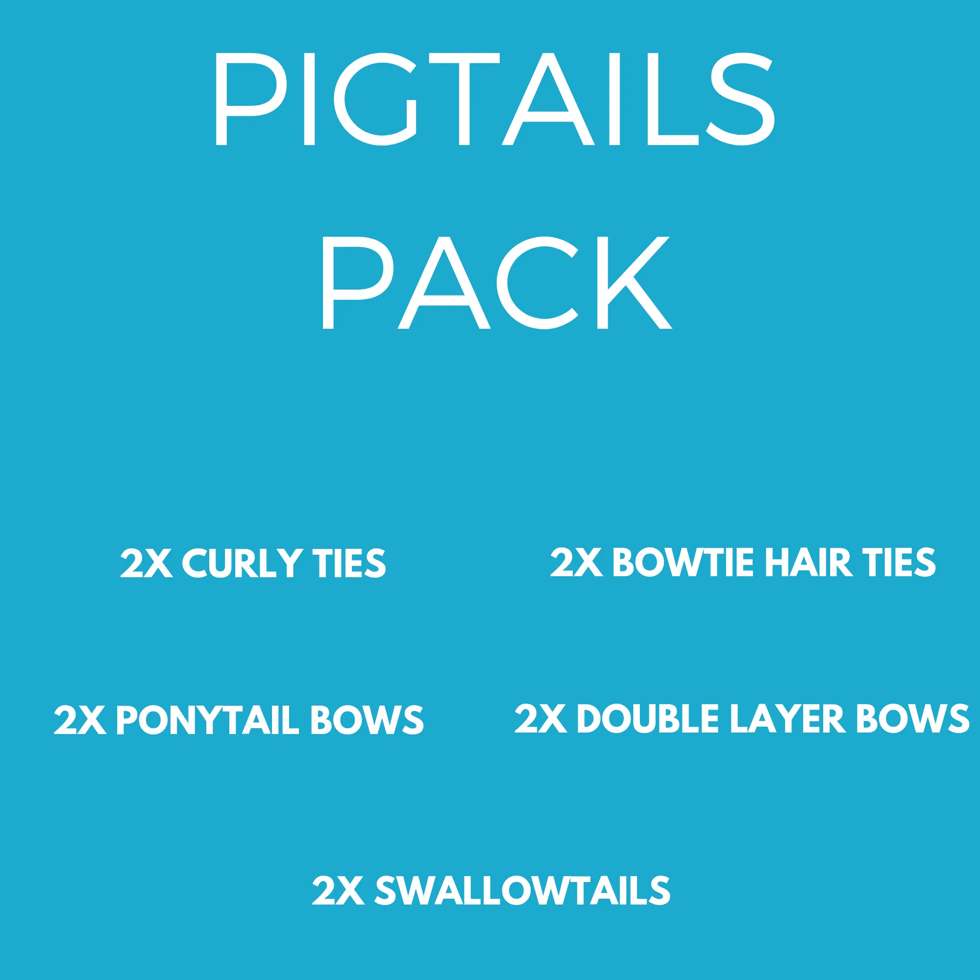 Teal & Navy & White Hair Accessories