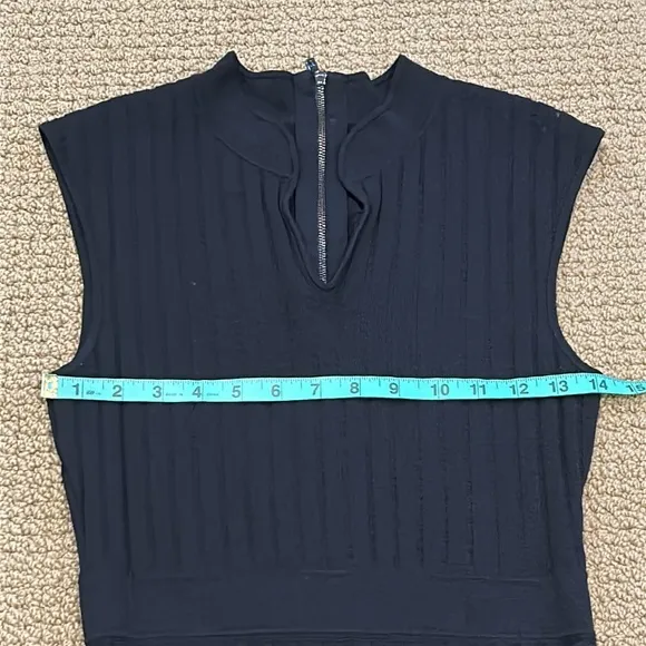 Ted Baker London Sharnn Stitch Detail Dress size 6 Black Skater Stretch