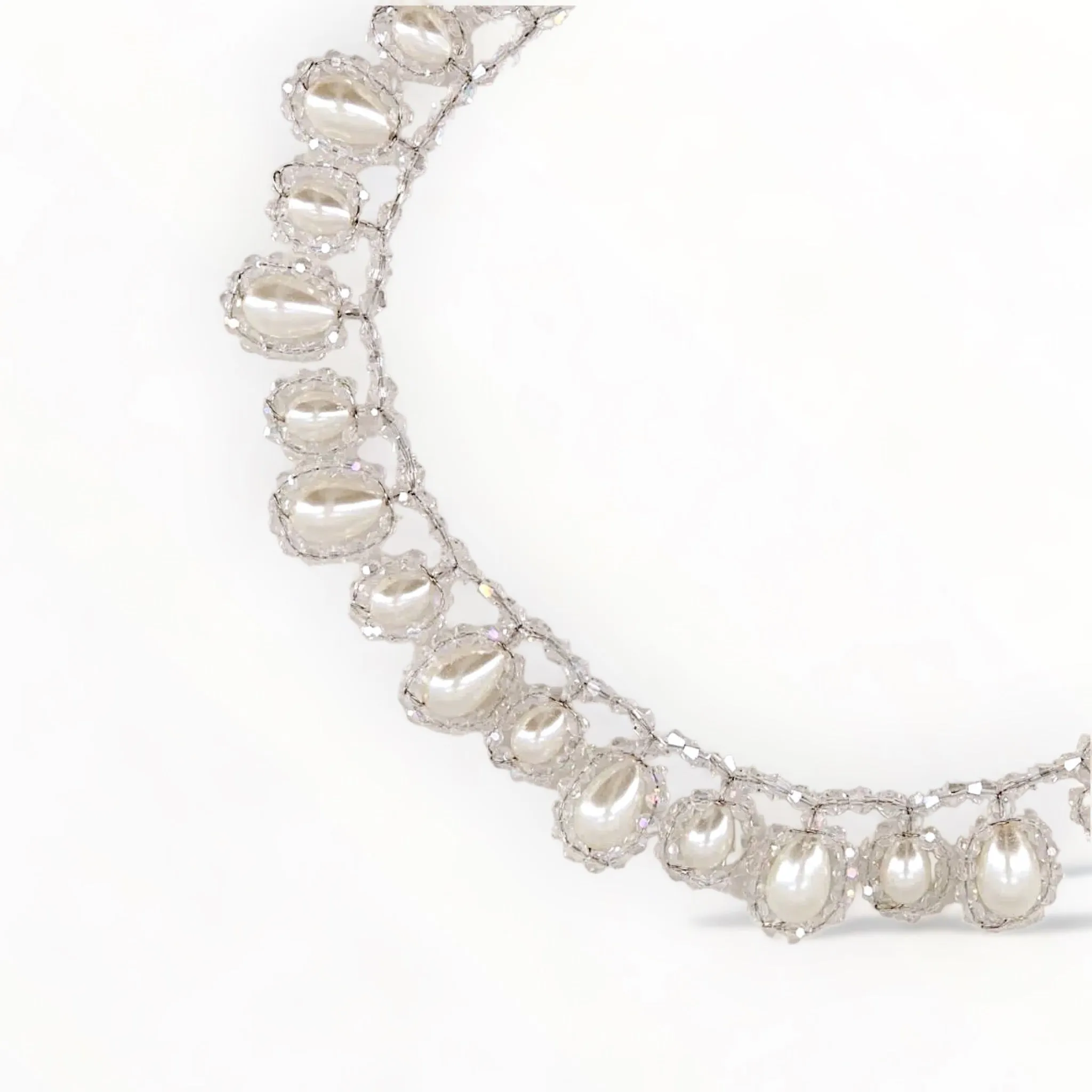 The Carita Pearl & Crystal Necklace